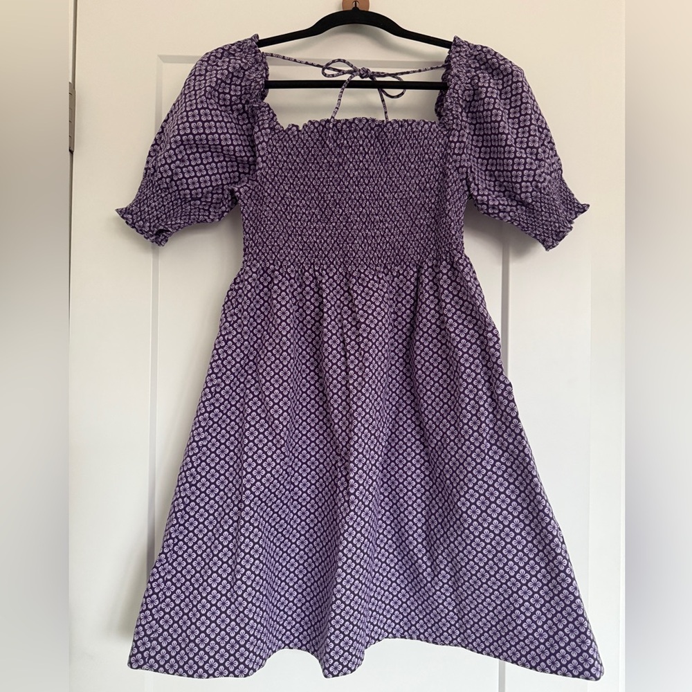 NWT, SOLD OUT, Hill House Athena mini dress in Floral Jacquard, size S
